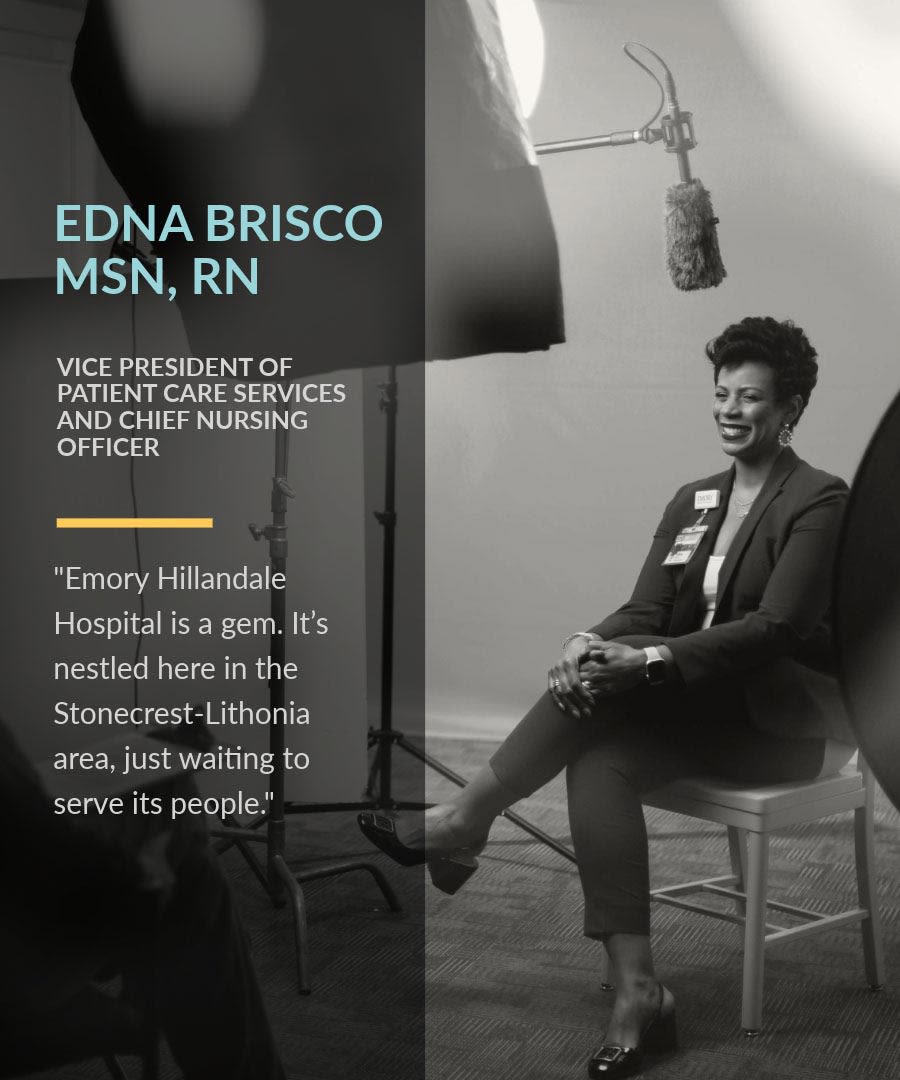Vice President of Patient Care Services and Chief Nursing Officer Edna Brisco MSN RN
