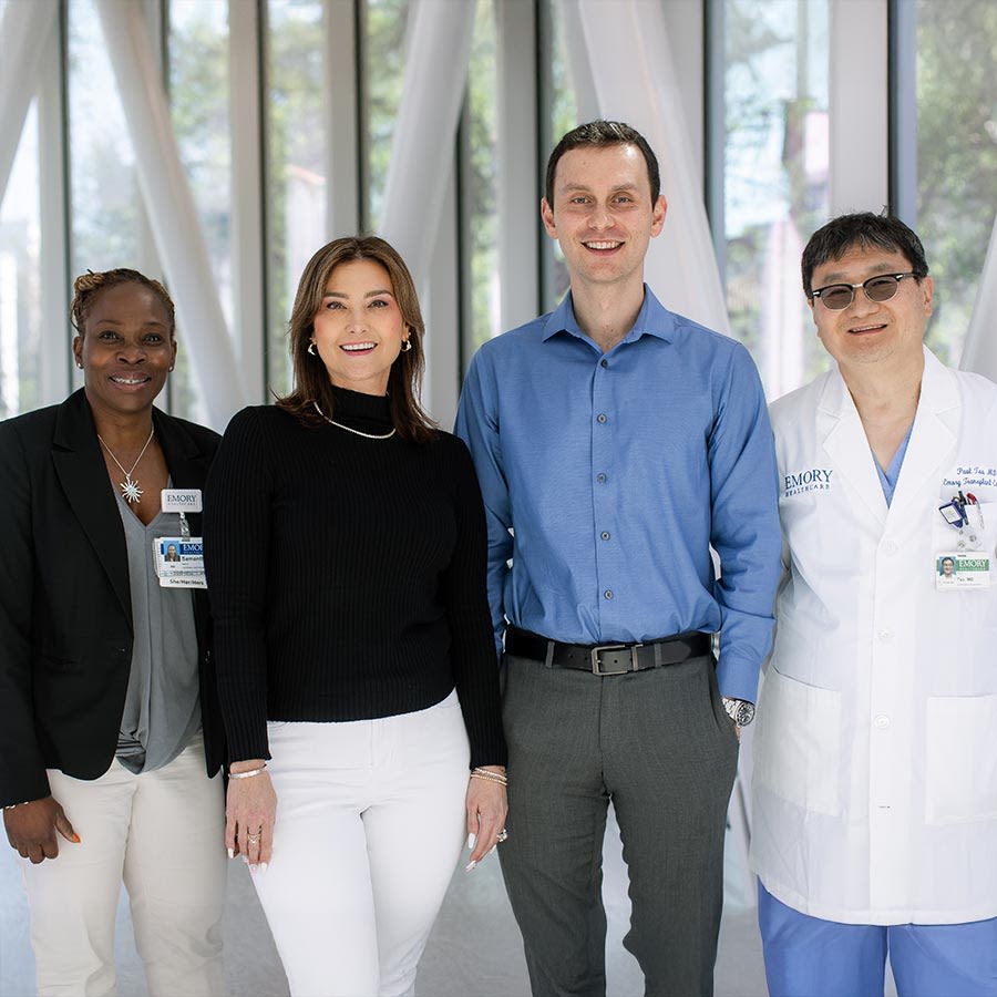 nick and christy and their medical team