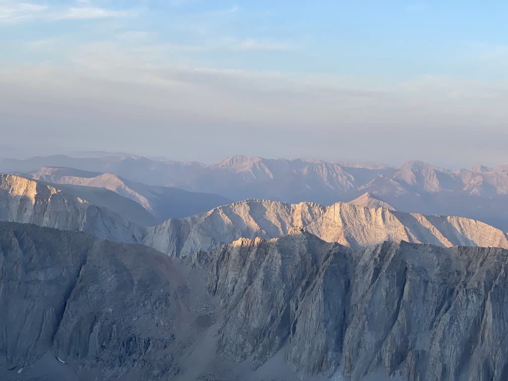 mountains with golden sunlight