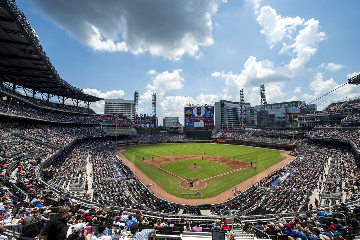 Suntrust Park during game time